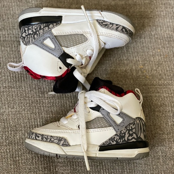 Nike Air Jordan Spizike Toddler 'White Cement' Brooklyn Spike Lee - Picture 2 of 3